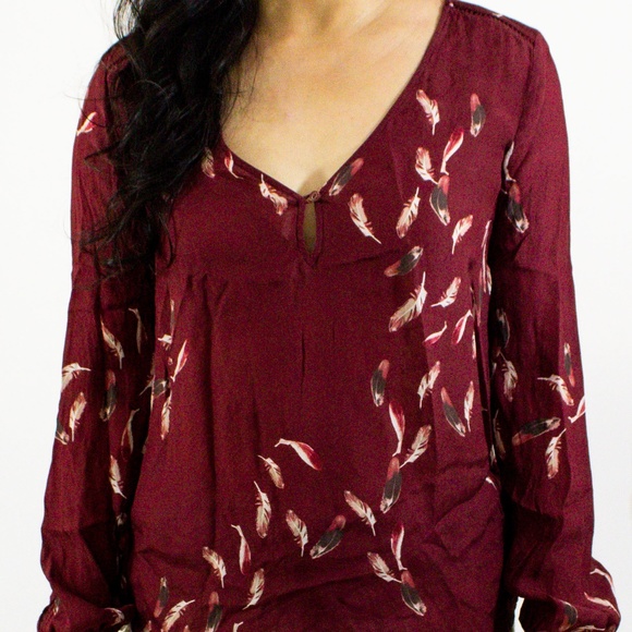 Massimo Dutti Silk Long Sleeve Top - Picture 1 of 1